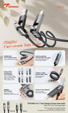 TOPOMAX 60W 4-in-1 Travel Cable TC-318 - USB-C/USB-A to USB-C/Lightning (1.2m/4ft)