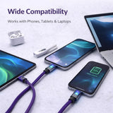IMENSO 100W USB-A to USB-C Fast Charging Cable with Smart Power Display