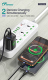 TOPOMAX 25W Dual Ports Fast Charger TTC-F217AC - QC3.0+PD with LED Power Display (EU Plug)