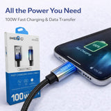 IMENSO 100W Ultra-Fast USB to USB-C Braided Charging Cable