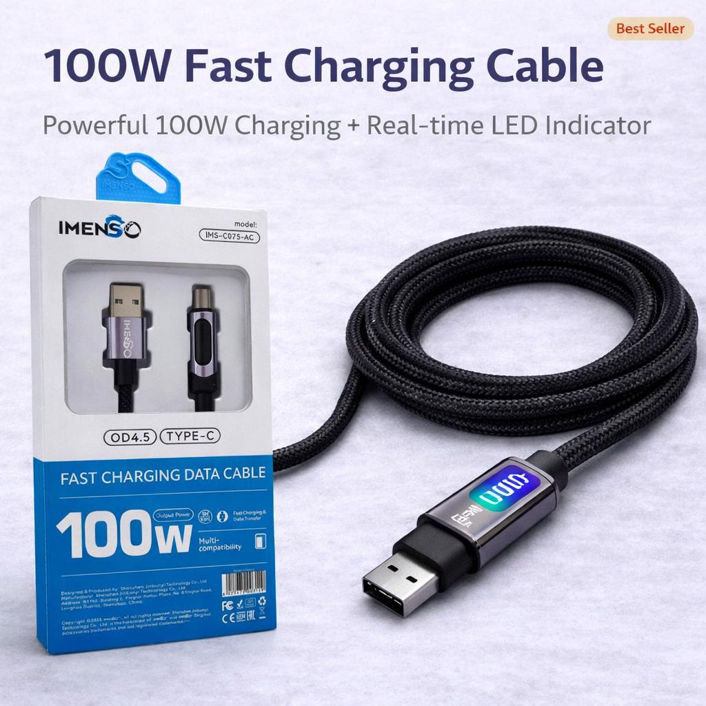 IMENSO 100W Fast Charging Data Cable