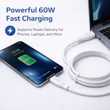 IMENSO 60W Fast Charging USB-A to USB-C Data Cable