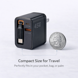 TOPOMAX 45W GaN Dual Port Fast Charger