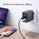 45W PD 3.0 & QC 3.0 Fast Charging Travel Adapter