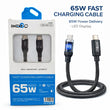 IMENSO 65W Fast Charging USB-C to USB-C Cable with Smart LED Display