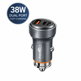 IMENSO 38W Dual Port Fast Car Charger (USB-C PD & USB-A QC 3.0)