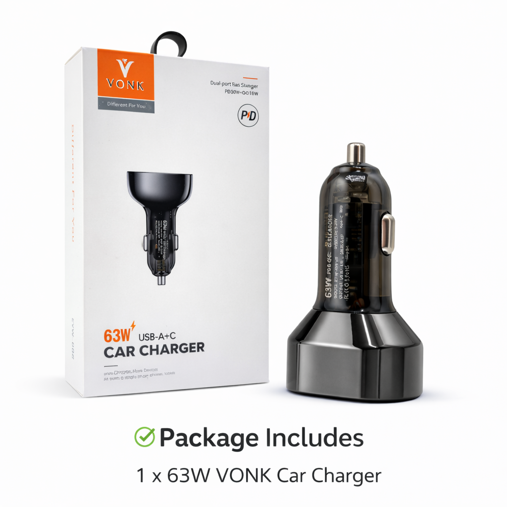 VONK 63W Car Charger