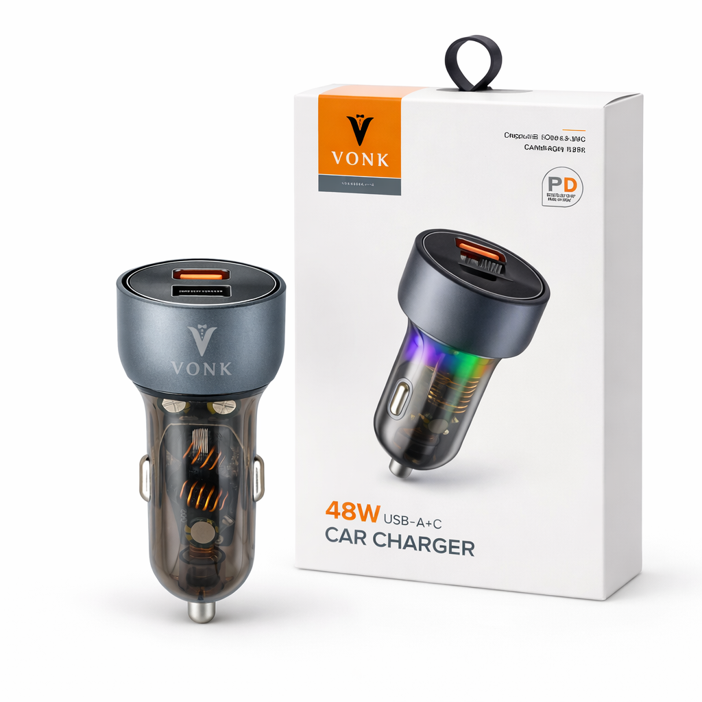 VONK 48W Dual USB Car Charger –