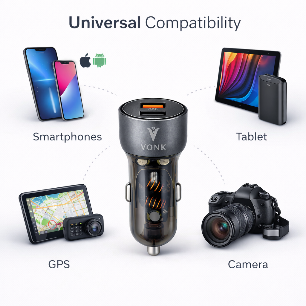 VONK 48W Dual USB Car Charger –