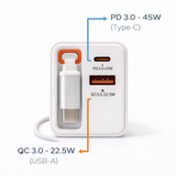 TOPOMAX 45W GaN Dual Port Fast Charger