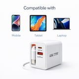 TOPOMAX 45W GaN Dual Port Fast Charger