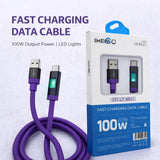 IMENSO 100W USB-A to USB-C Fast Charging Cable with Smart Power Display