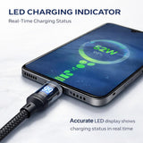 IMENSO 65W Fast Charging USB-C to USB-C Cable with Smart LED Display