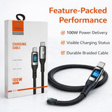 VONK 100W USB-C to USB-C Digital Display Fast Charging Cable