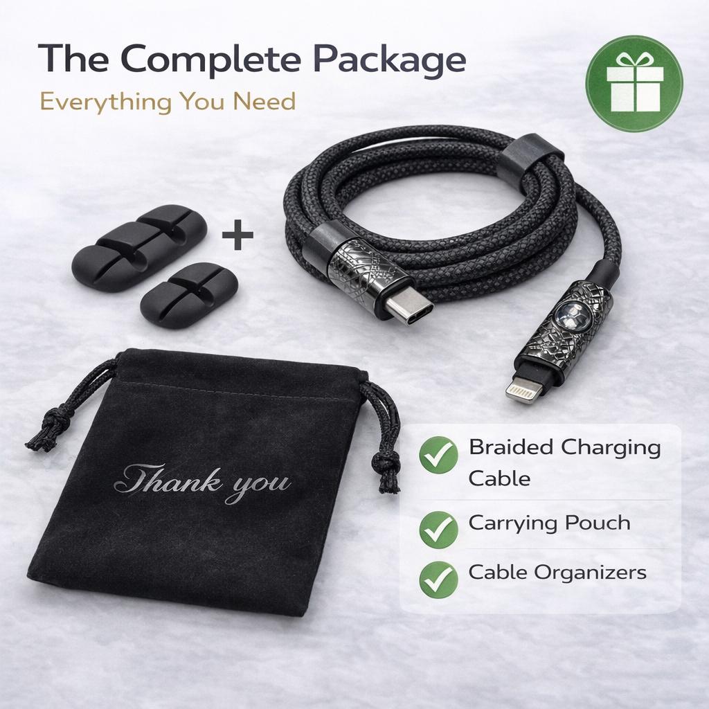 60W PD Fast Charging Braided Cable Set