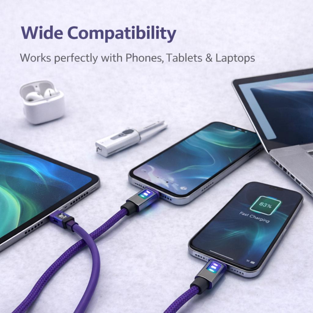 IMENSO 65W High-Speed USB-C to USB-C Braided Data Cable