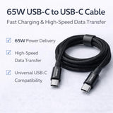 IMENSO 65W 4-in-1 Multi-Connector Braided Fast Charging & Data Cable