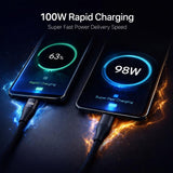 VONK CD 6.0 100W USB-C to USB-C Ultra-Fast Charging & Data Cable