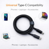 VONK V-67 | 66W Ultra-Fast USB-C to USB-C Braided Charging Cable