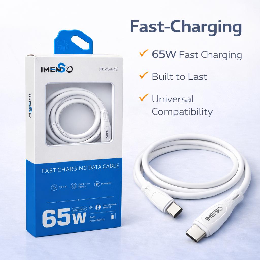 IMENSO 65W LED Fast Charging Cable