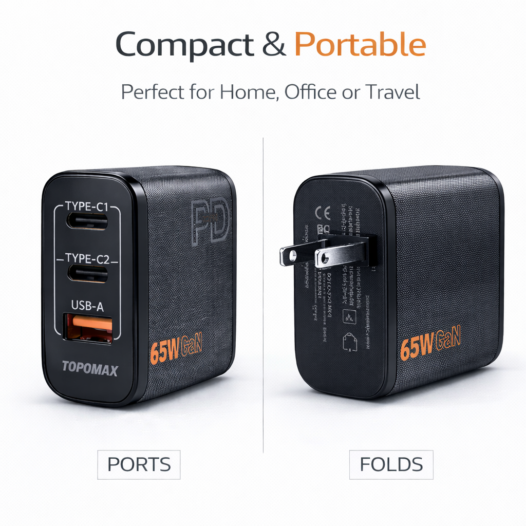 TOPOMAX 65W GaN Wall Charger