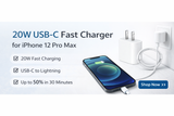 20W USB-C Fast Charger for iPhone 12 Pro Max