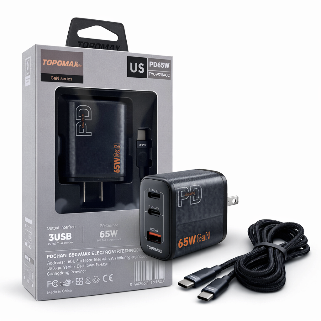 TOPOMAX 65W GaN Wall Charger