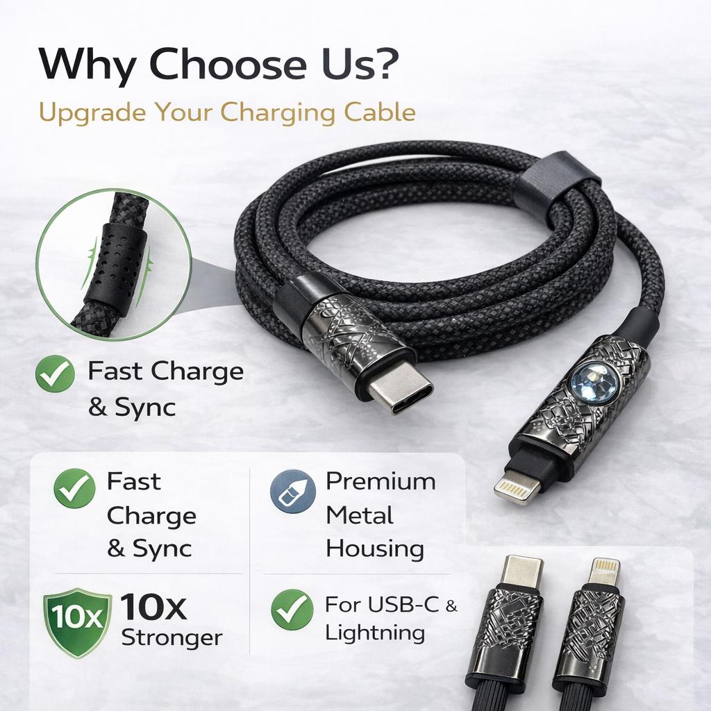 60W PD Fast Charging Braided Cable Set