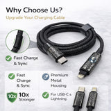 60W PD Fast Charging Braided Cable Set
