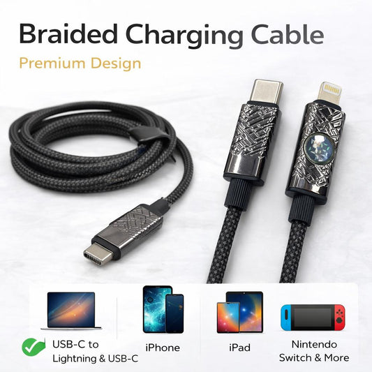 60W PD Fast Charging Braided Cable Set
