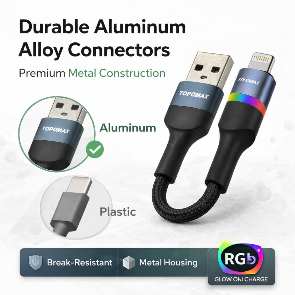 TOPOMAX USB to Lightning Fast Charging Cable