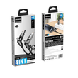 TOPOMAX 60W 4-in-1 Travel Cable TC-318 - USB-C/USB-A to USB-C/Lightning (1.2m/4ft)