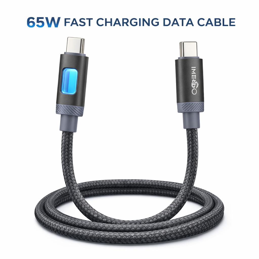 IMENSO 65W USB-C to USB-C Fast Charging Cable